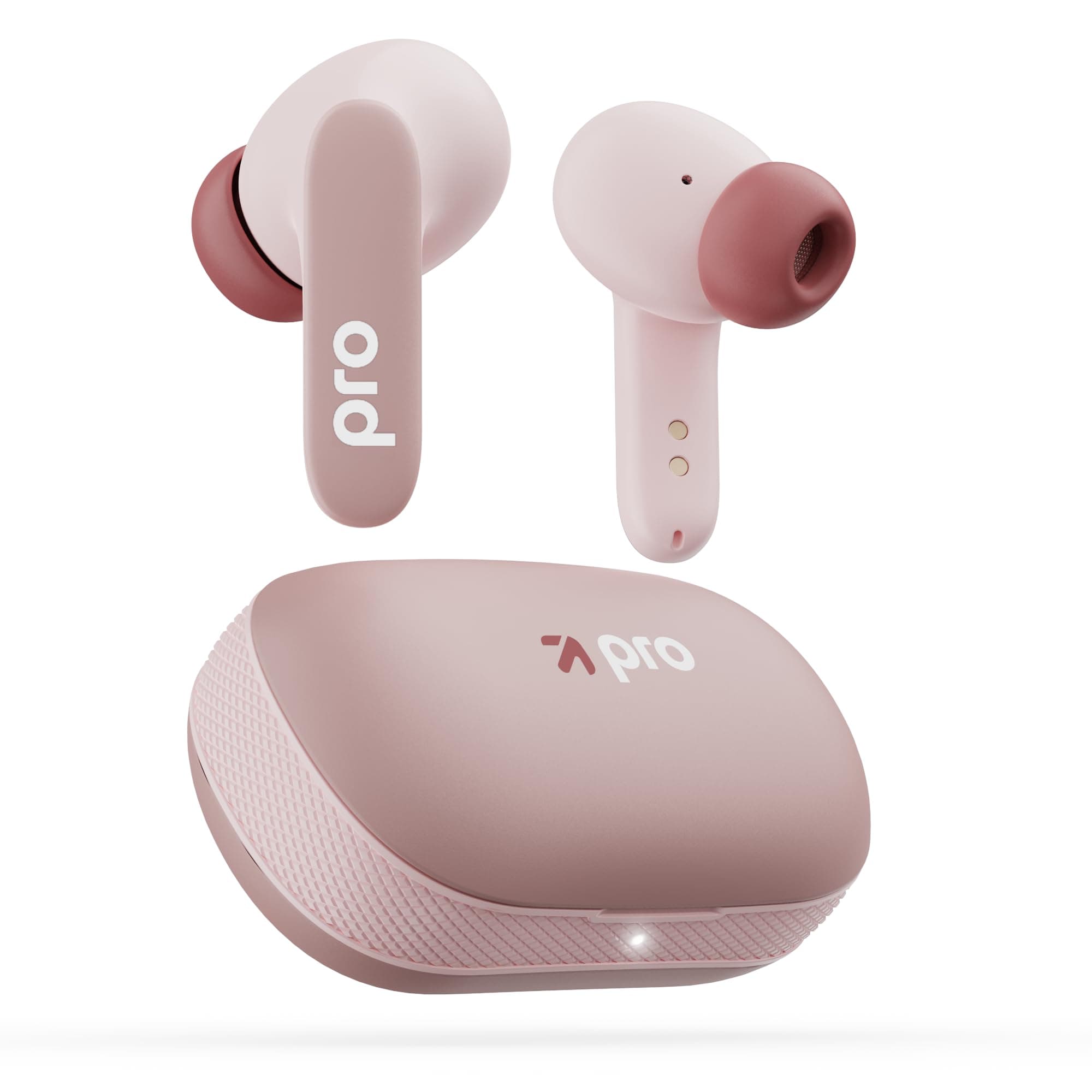 Boult Audio Newly Launched Z20 Pro Truly Wireless Bluetooth Ear Buds with 60 Hours Playtime, 4 Mics Clear Calling, 45ms Low Latency, Rich Bass Drivers, TWS Earbuds Bluetooth Wireless (Candy Cane)