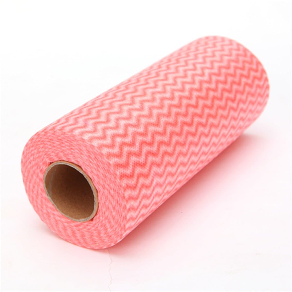 Zebratown Zebratown 3 Rolls 150pcs Disposable Best Kitchen Cleaning Cloths Nonstick Wiping Rags House Cleaning Cloth Dish Dishcloth (3 Rolls Pink)