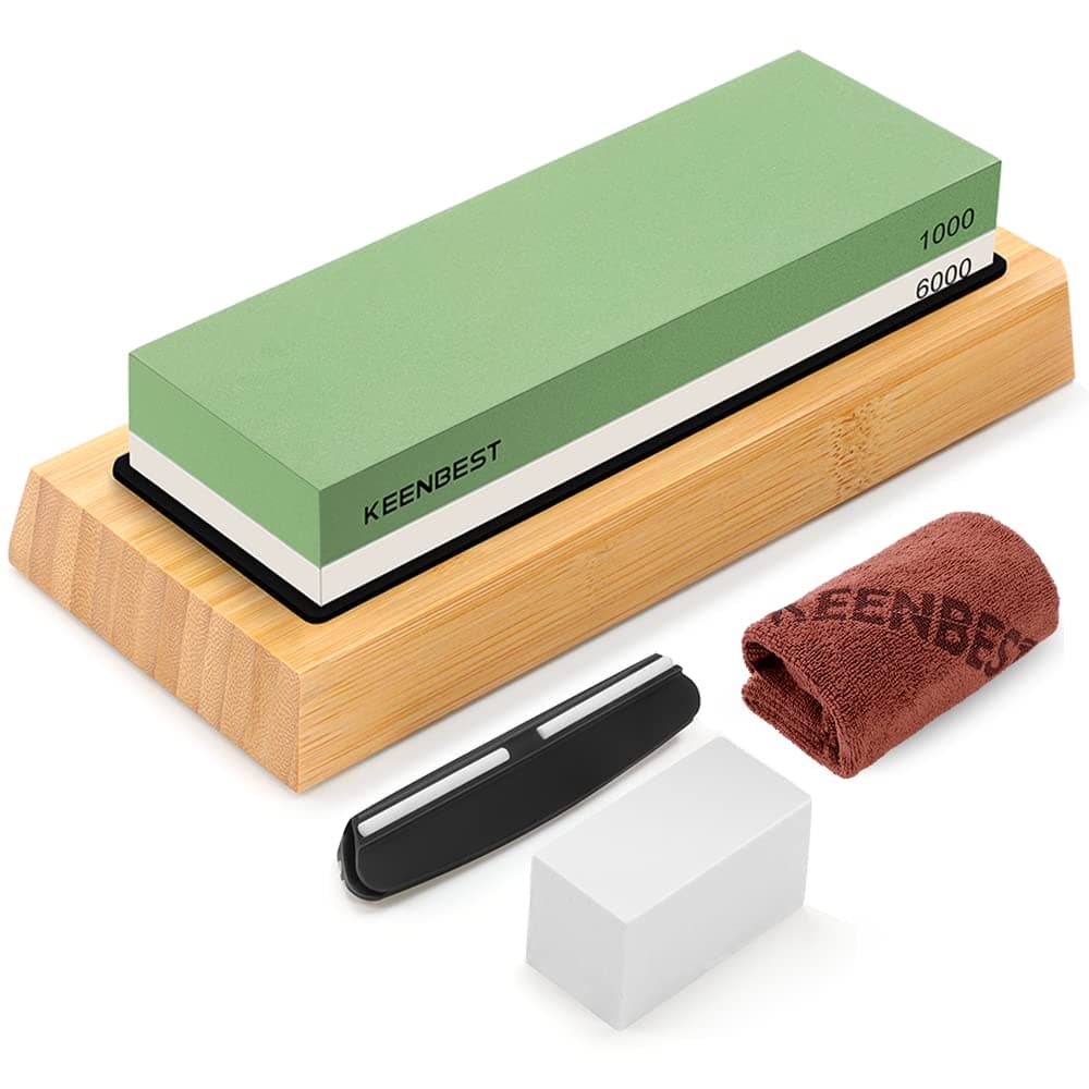 Sharpening Stones 1000 6000 Grit 2 Side Kitchen Knife Whetstone Water Wet Stone Sharpener Kit Japanese Wetstone Knives Sharpeners Waterstone Whet Stone