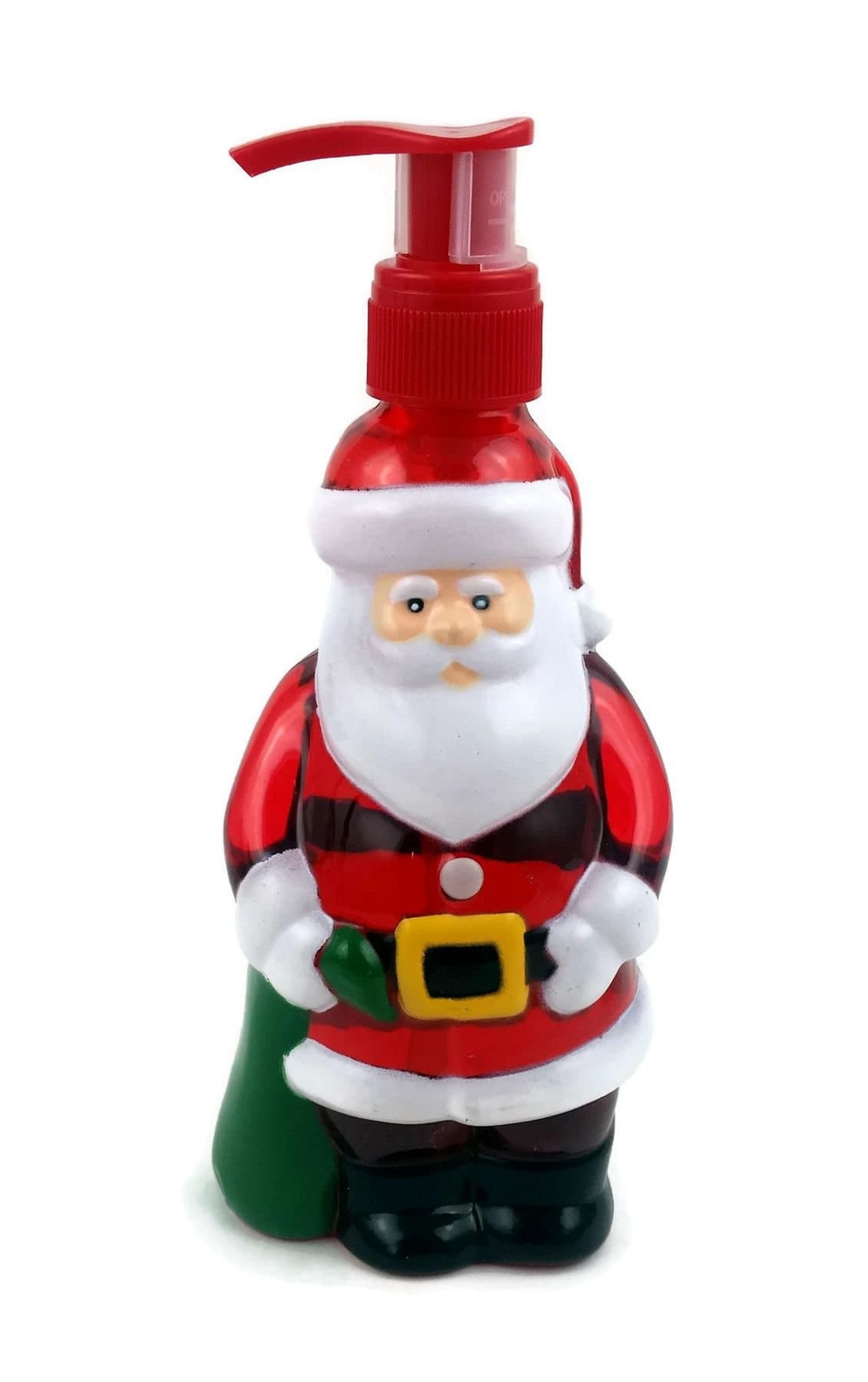 Santa Claus Shaped Sugar Coated Apple Scented Liquid Hand Soap. 10.1 fluid oz.