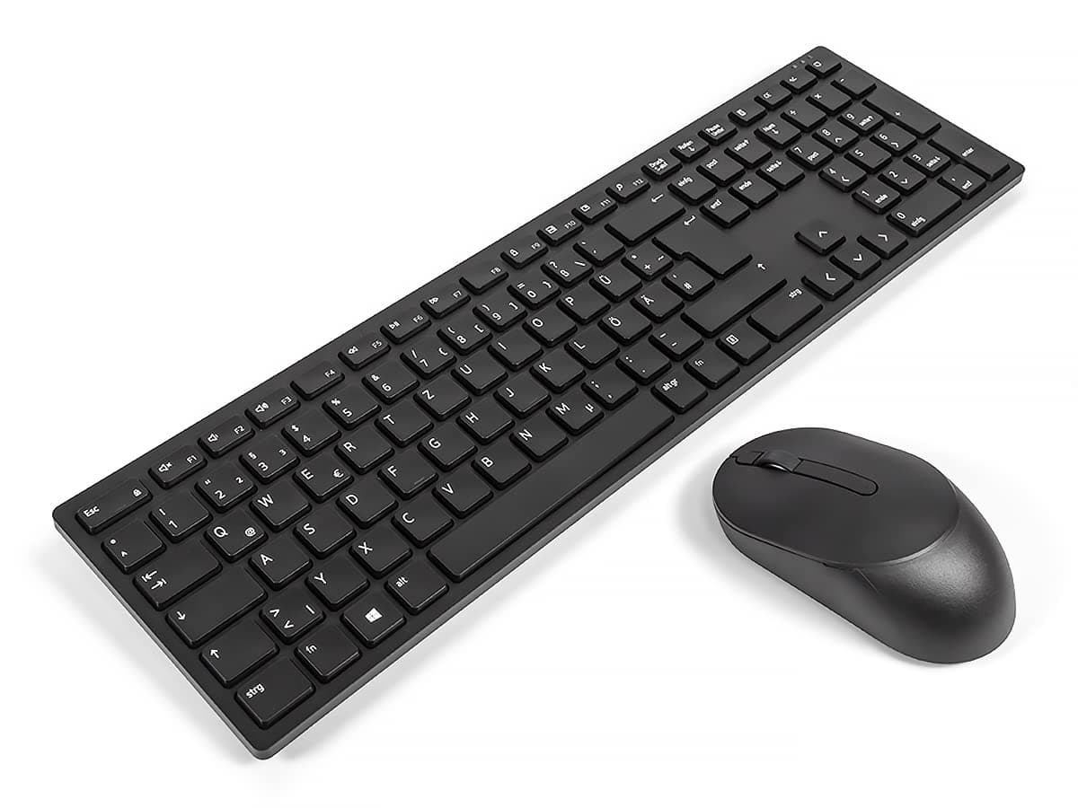 DELL KM5221W GERMAN Pro Wireless Keyboard & Mouse Combo Bundle, Black