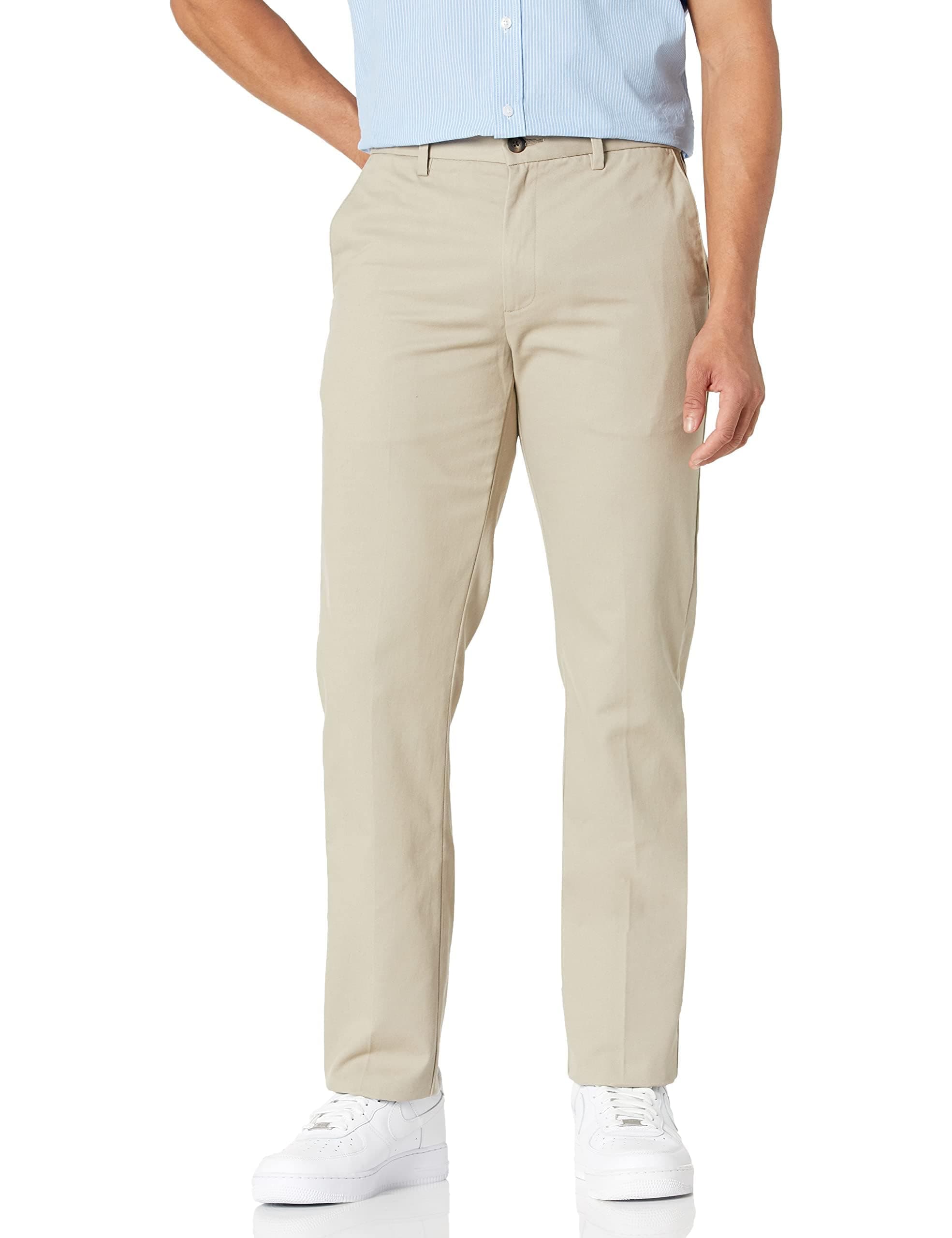 Amazon EssentialsMens Slim-Fit Wrinkle-Resistant Flat-Front Chino Pant
