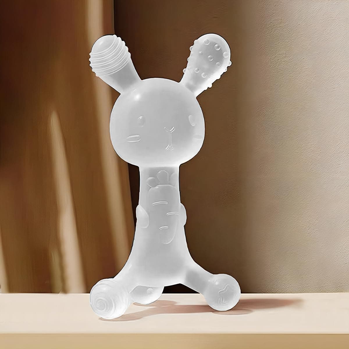 StarAndDaisy Soft Silicone Teether for 6 to 12 Months with Storage Case, Teether for Baby with Natural Organic Freezer Safe for Infants and Toddlers, Silicone Baby Teethers.