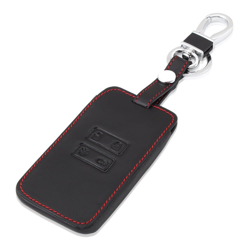 Key Fob/Leather Key Case Key Chain Case Car Key Fob Case Holder Cover