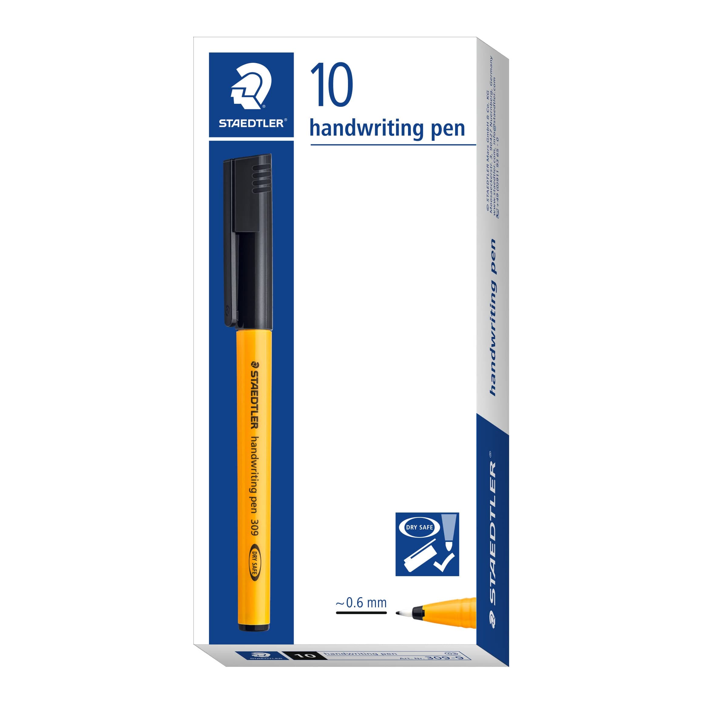 309-9 Handwriting Pen - Black (Box of 10)