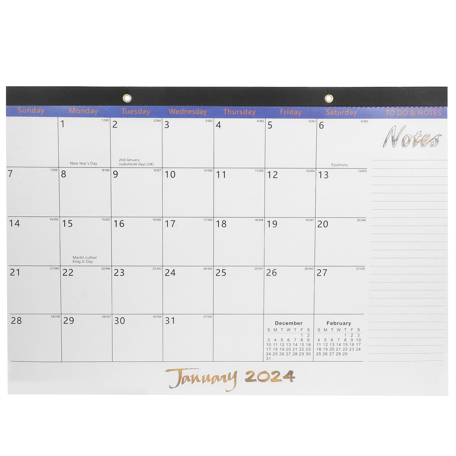 Desktop Calendar 2023-2024 Flip Calendar Schedule Note Table Calendar Plan Recording Calendar New Year Placing Calendar for Home Office