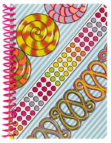 Girls Only Personal Wirebound Notebook, 100 Sheets, College Rule, 7 x 5 Inches, 1 Notebook, Cover Color May Vary (11682)