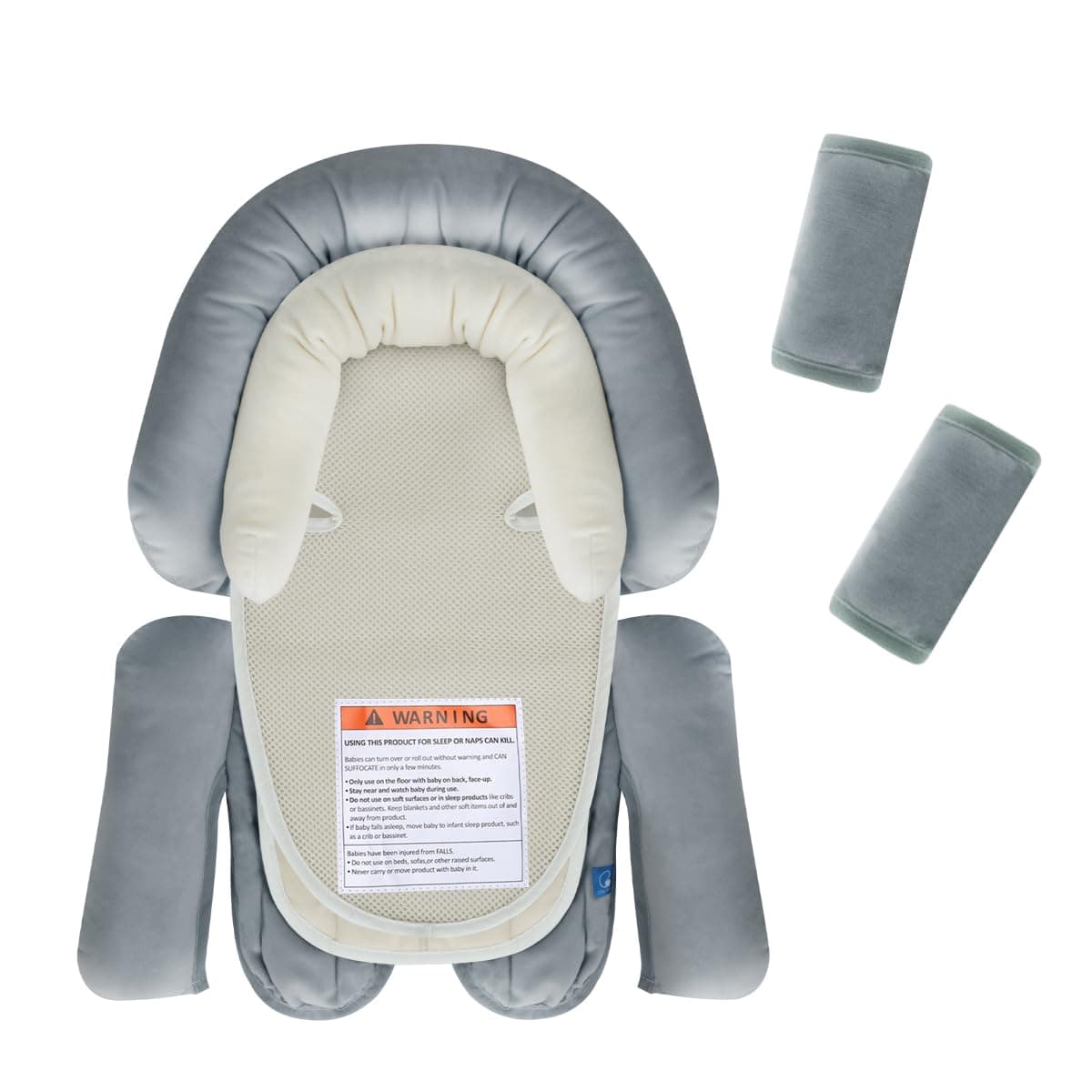 COOLBEBE Upgraded 3-in-1 Babybody Support & Strap Covers Set for Newborn Infant - Extra Soft Car Seat Insert Cushion Pad, Perfect for Carseats, Strollers, Swing