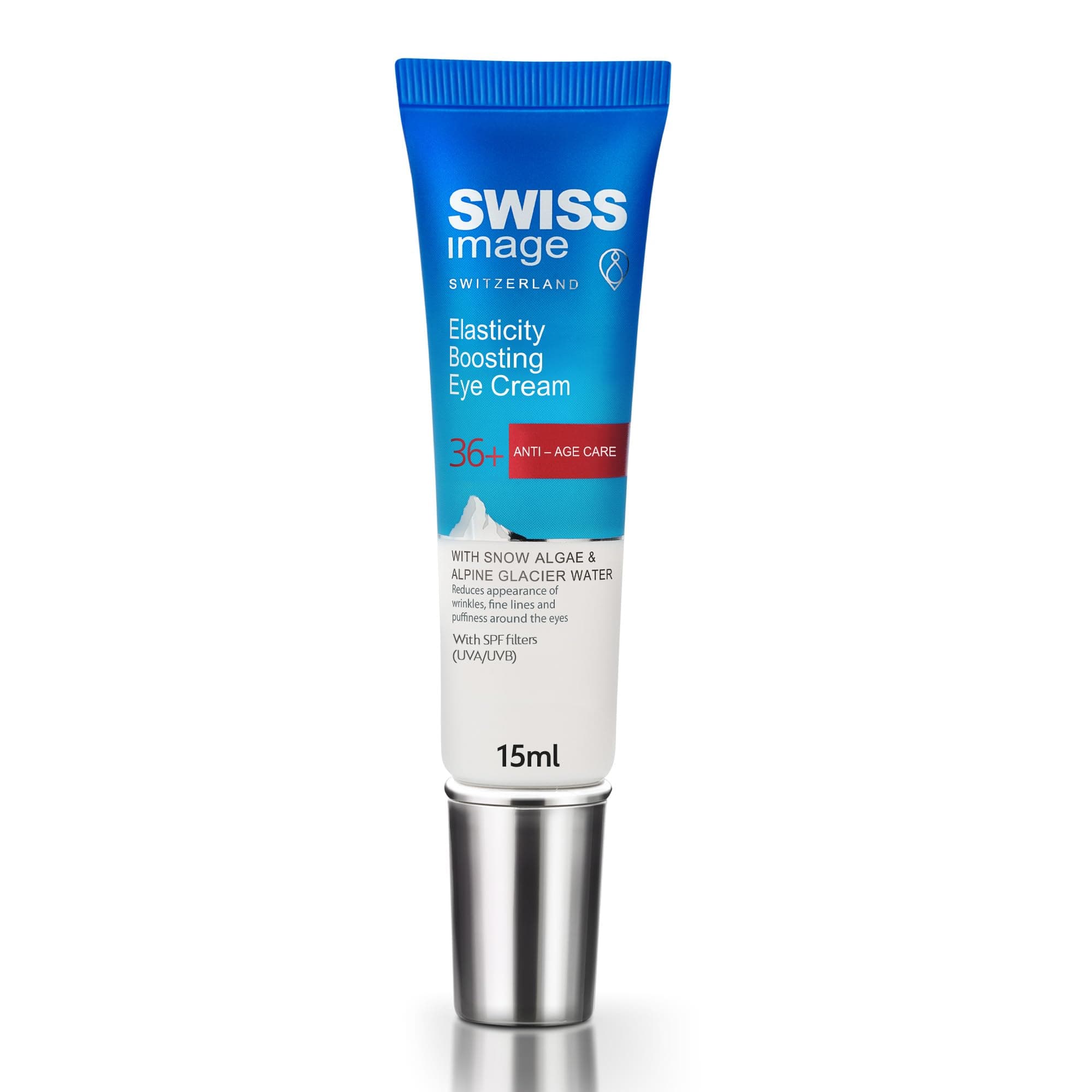 SWISSIMAGE ANTI-AGE 36+ - Elasticity Boosting Under Eye Cream - Natural and Effective Ingredients - Parabens, SLE/SLES, and Phthalates-free - 15ml