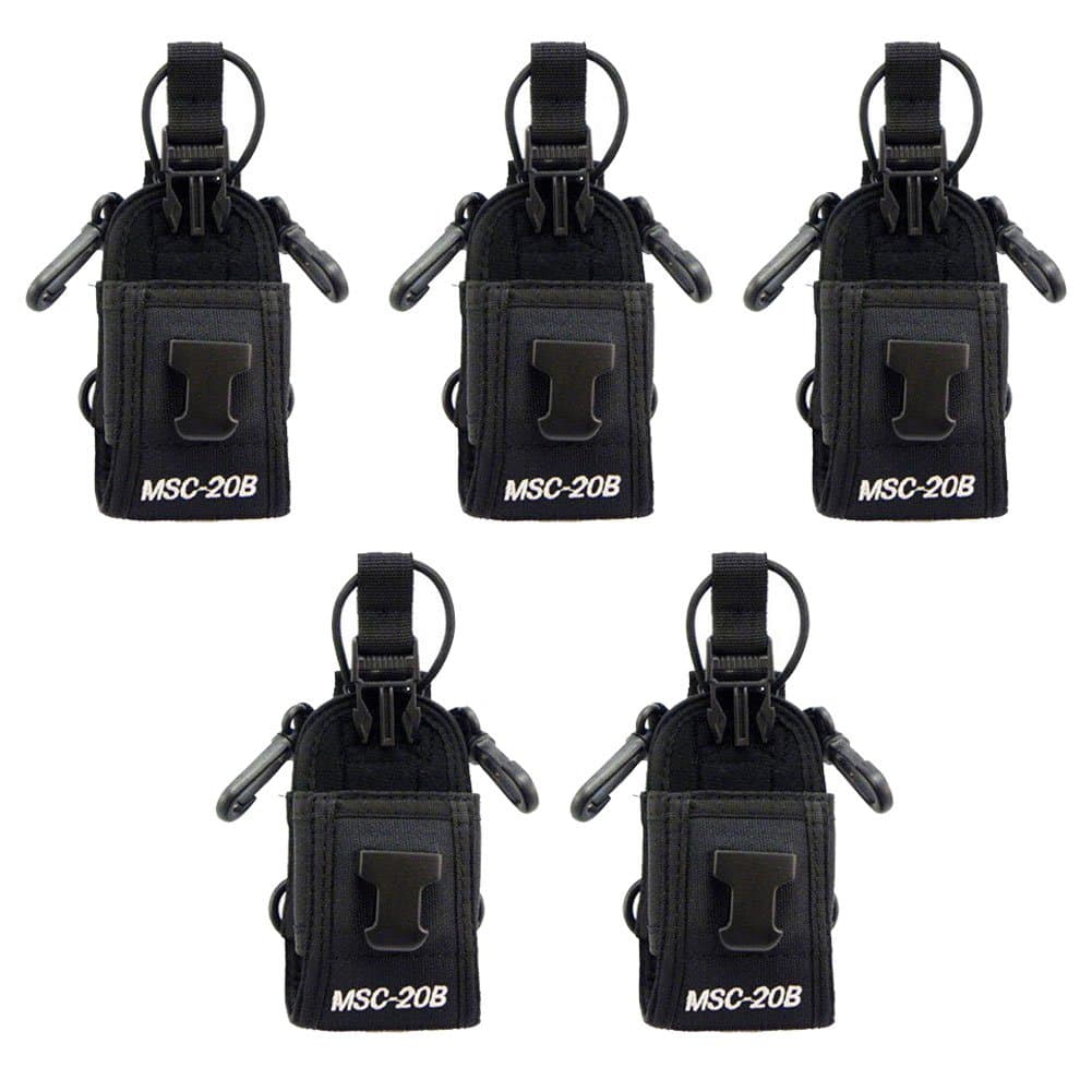 Tenq 5pack Msc-20b Multi-functional Radio Case Pouch for Motorola Kenwood Midland Icom Yaesu Baofeng Two Way Radio