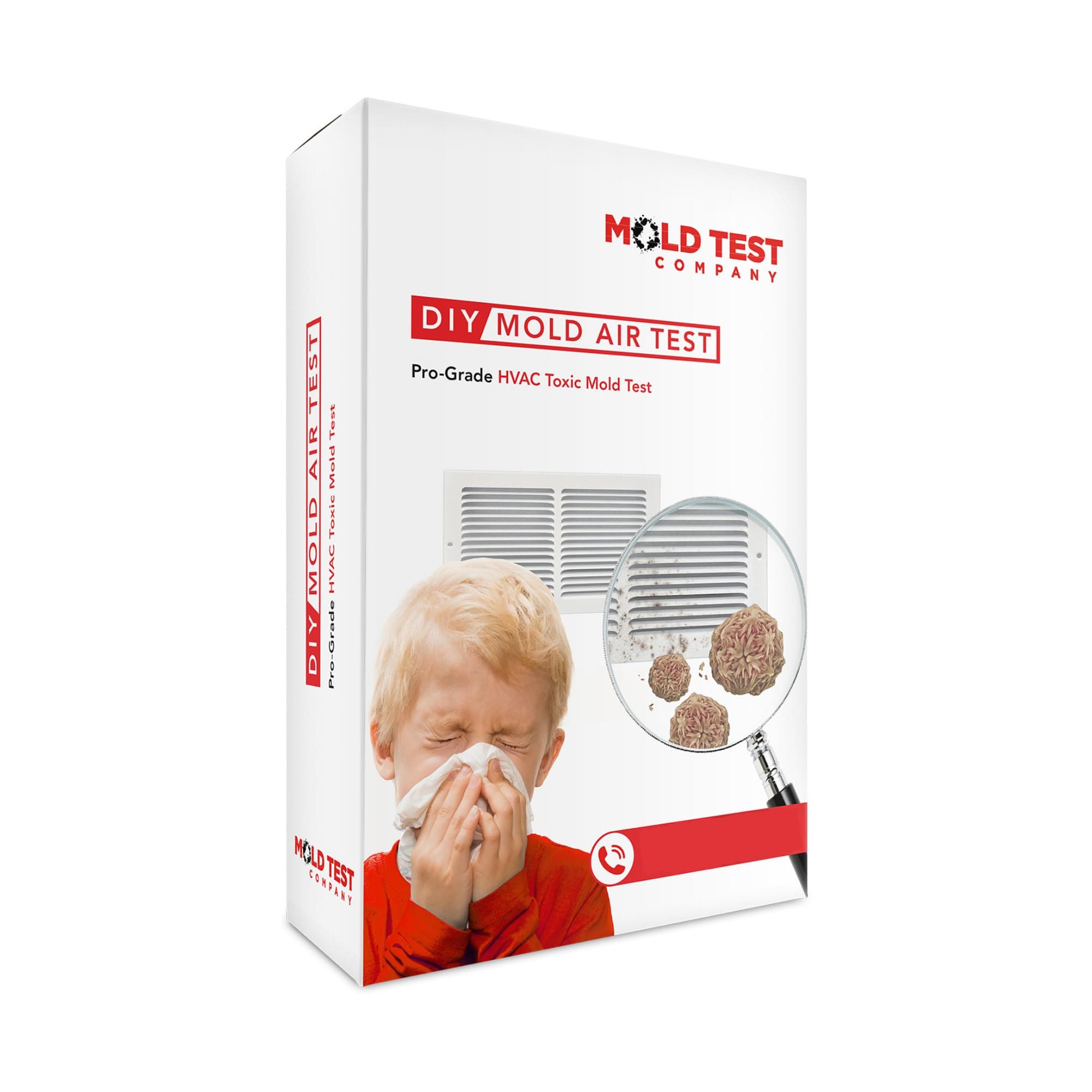 Mold Test Company | DIY HVAC Mold Air Test Kit | Test 10+ Locations | Lab Analysis and Expert Guidance Included