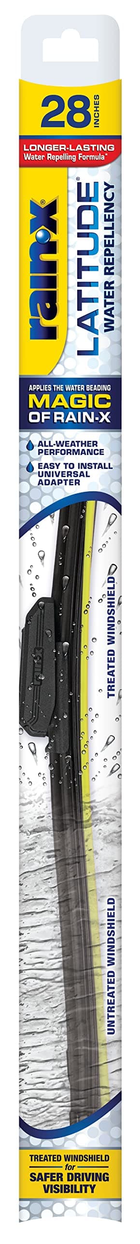 Rain-X 5079282-2 Latitude 2-IN-1 Water Repellency Wiper Blade, 28" (Pack of 1)