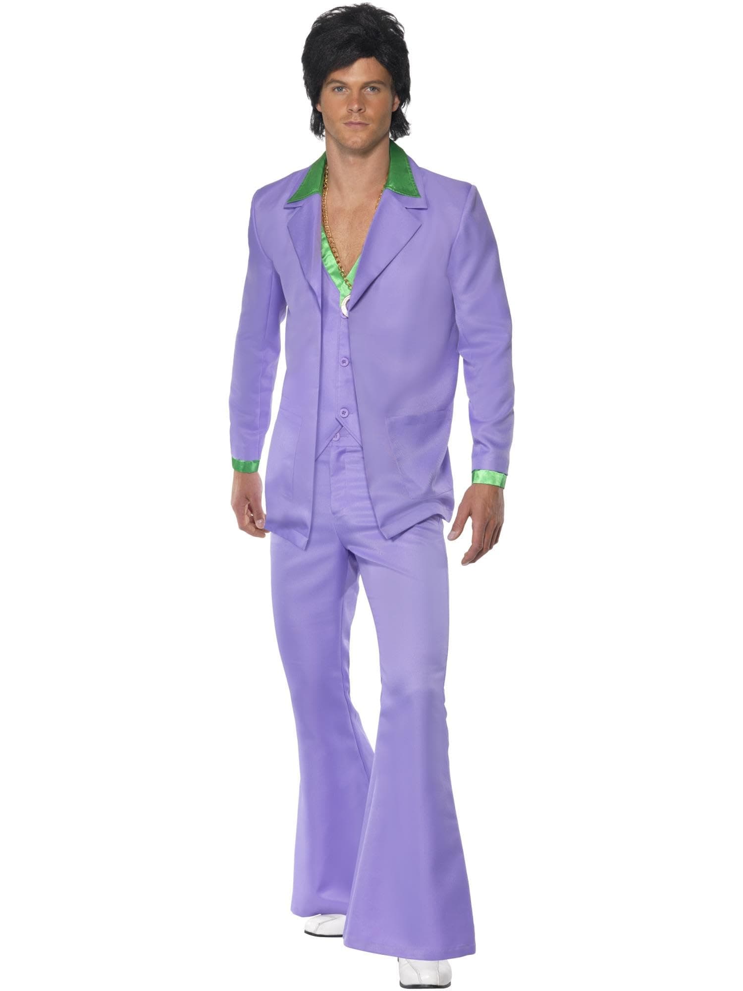 Smiffys Lavender 1970s Suit Costume