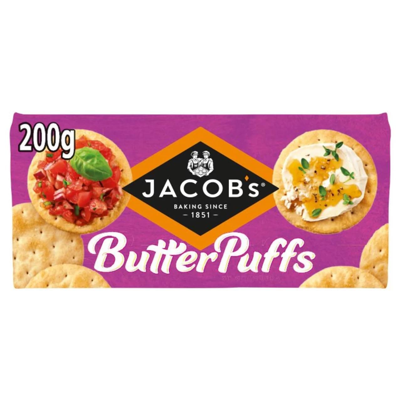 Butter Puffs Crackers - The Light & Flaky Biscuit, 200 g (Pack of 1)