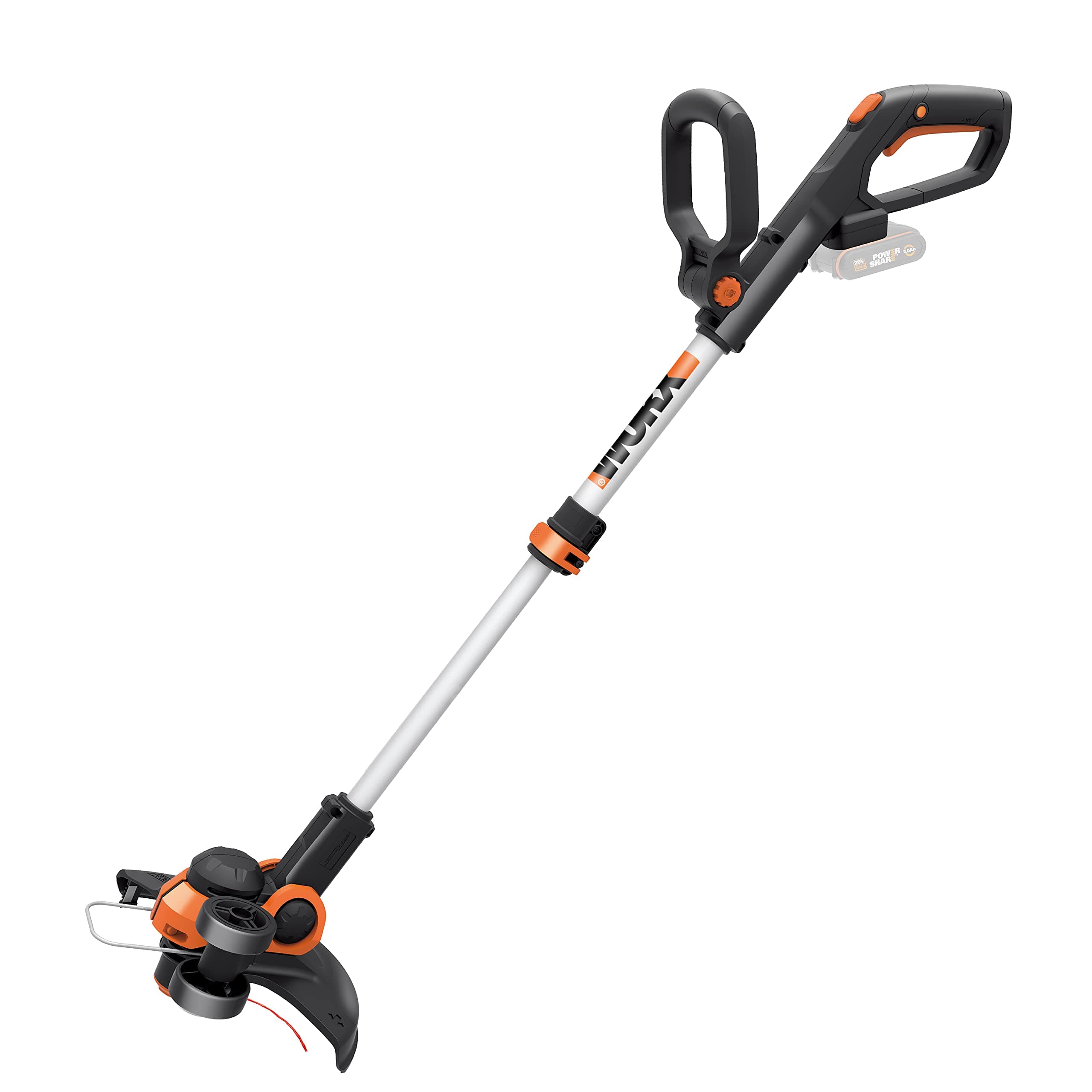 WG163E.9 20V 30cm Cordless Line Trimmer Tool Only (No Battery or Charger) - Lightweight Grass Trimmer with Instant Conversion to Wheeled Edger, CommandFeed Technology, and PowerShare System