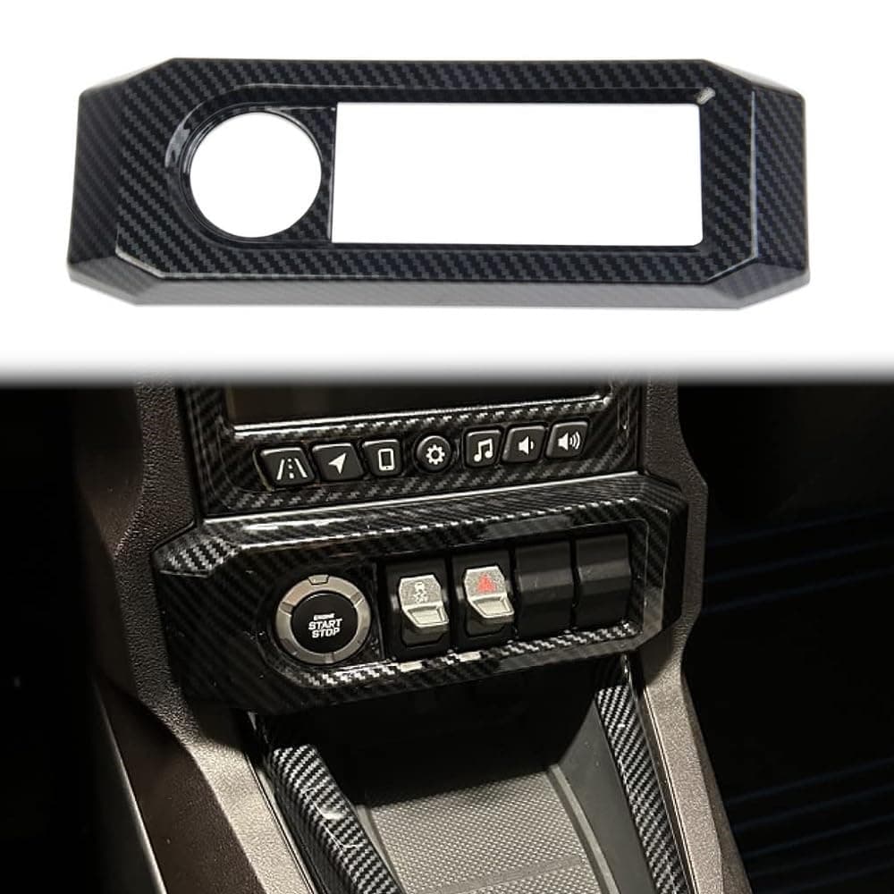 Carbon Fiber Central Control Adjustment Button Panel Cover Trim for Polaris Slingshot 2020-2025