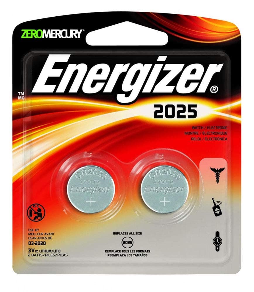 Energizer Energizer - Lithium Batteries 3.0 Volt For CR2025/DL2025/LF1/3V (2 Pack, Total 4)