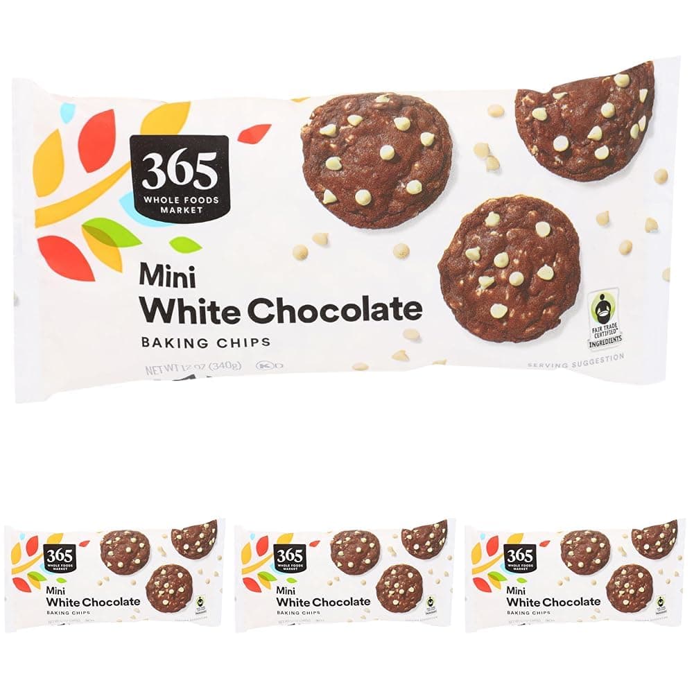 Chocolate Chips Mini White Chocolate, 12 Ounce (Pack of 4)