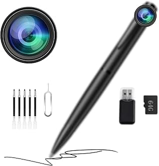 GHYREX 1080P Camera - Body Camera with 64G - Cam for HomeIndoor Security - Long Battery Life