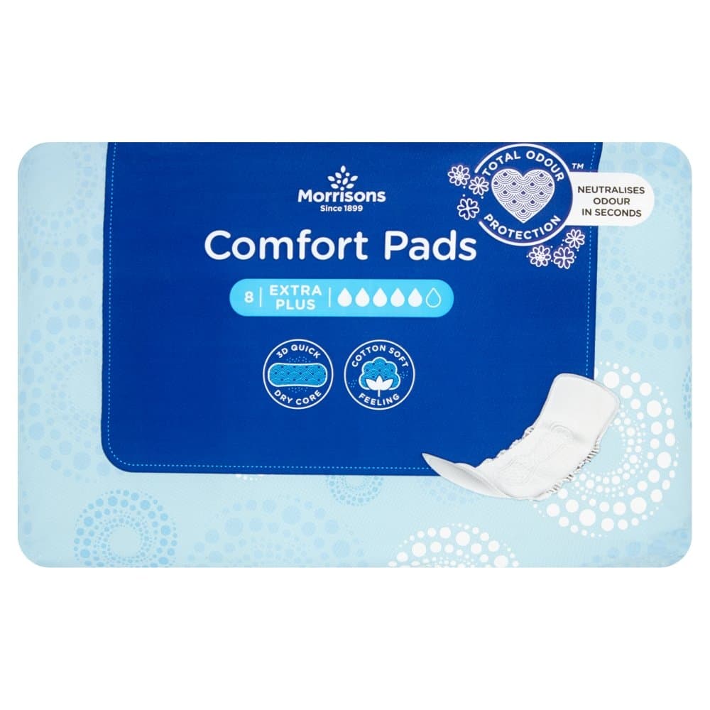 Extra Plus Comfort Pad - Pack of 8, 8 grams