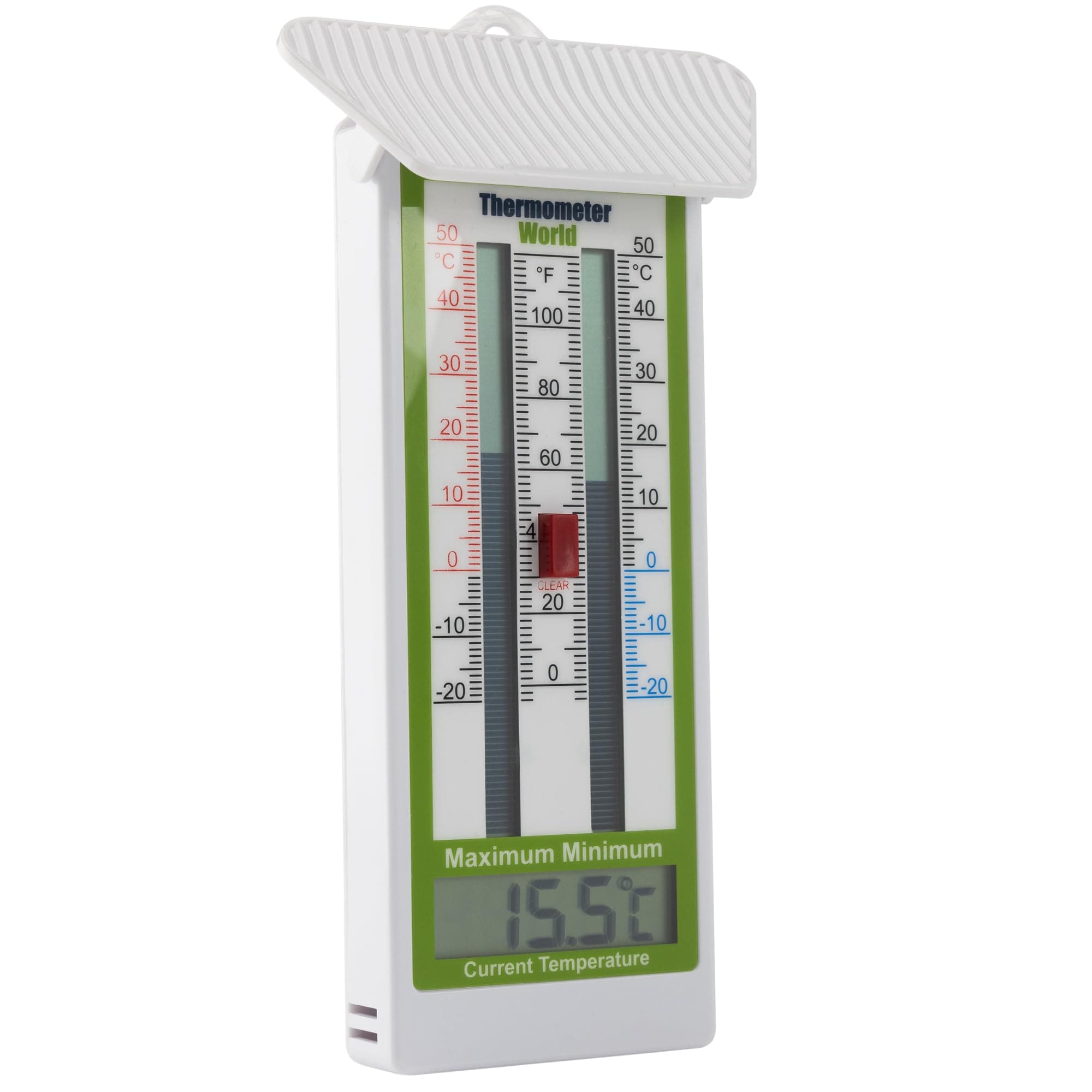 Digital Max Min Greenhouse Thermometer - Classic Design Max Min Thermometer For Use In The Garden Greenhouse or Home Use Indoor or Outdoor IP65 Rating Easily Wall Mounted