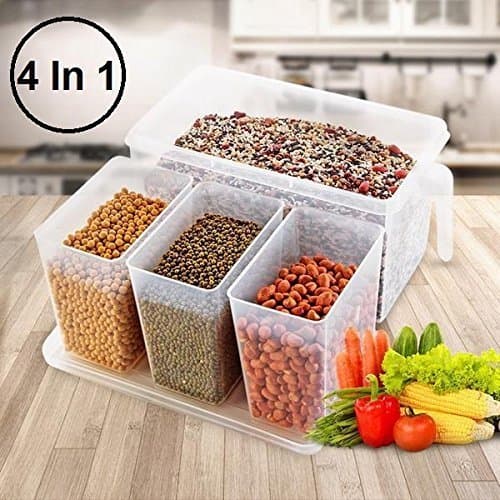 Probity Storage Basket With Pulley Vegetable Fridge Kitchen Food Fruit Storage Box - Large