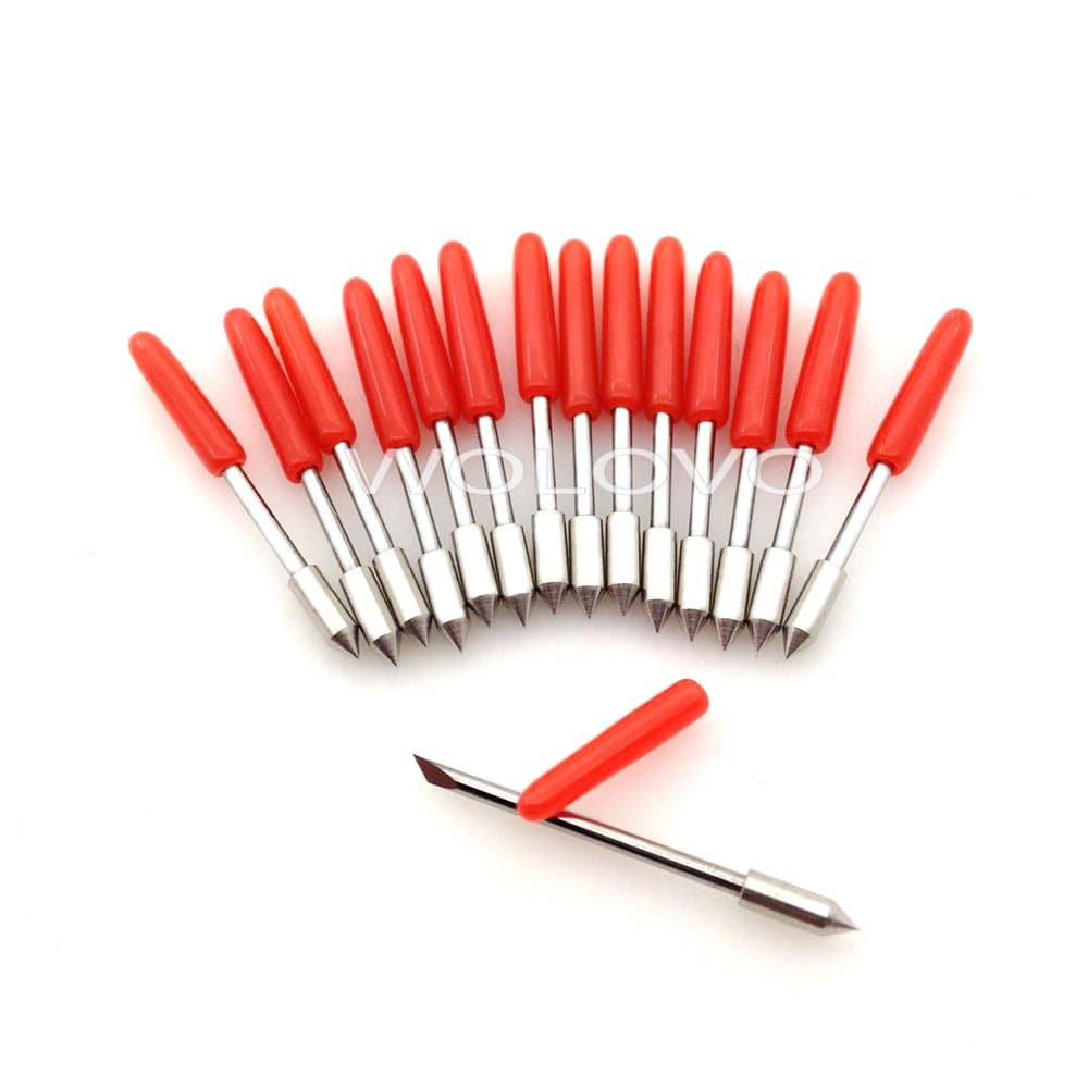 CB09 Graphtec Blade 15Pcs 45 Degree Cutting Blades for Silhouette Cameo 1 2 3/Portrait/Curio/Graphtec 6000/CE 5000-60 Plotter