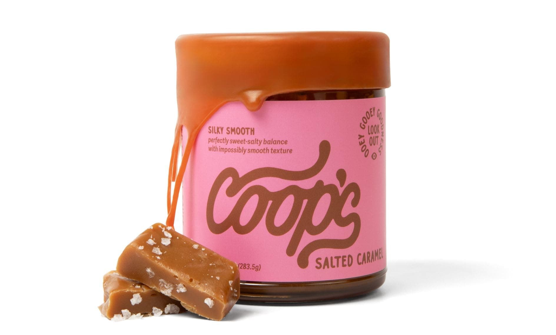 Coops Microcreamery, Topping Salted Caramel, 10.6 Ounce