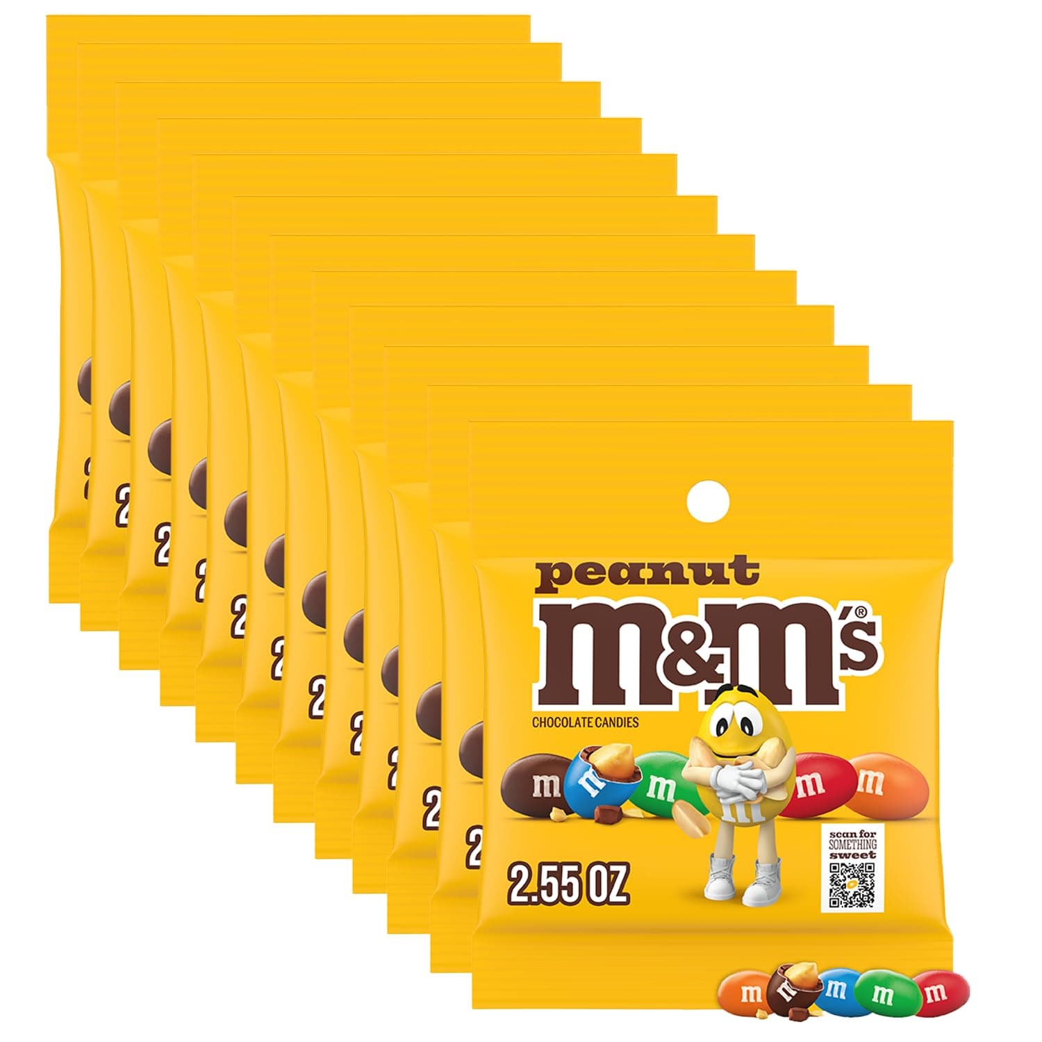 Peanut Milk Chocolate Candy, 2.55 oz Bag (Pack of 12)
