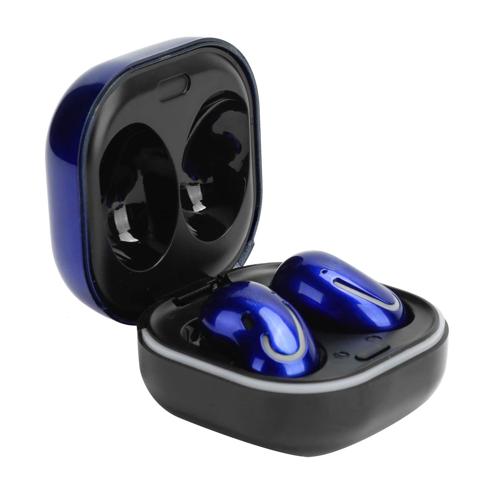 Wireless Earbuds, Wireless Charging Noise Reduction Bluetooth Headphones with USB Charging Case and High‑Sensitivity Touch Panel Cordless Earphones Long Playtime 10m Signal Distance(Purple)
