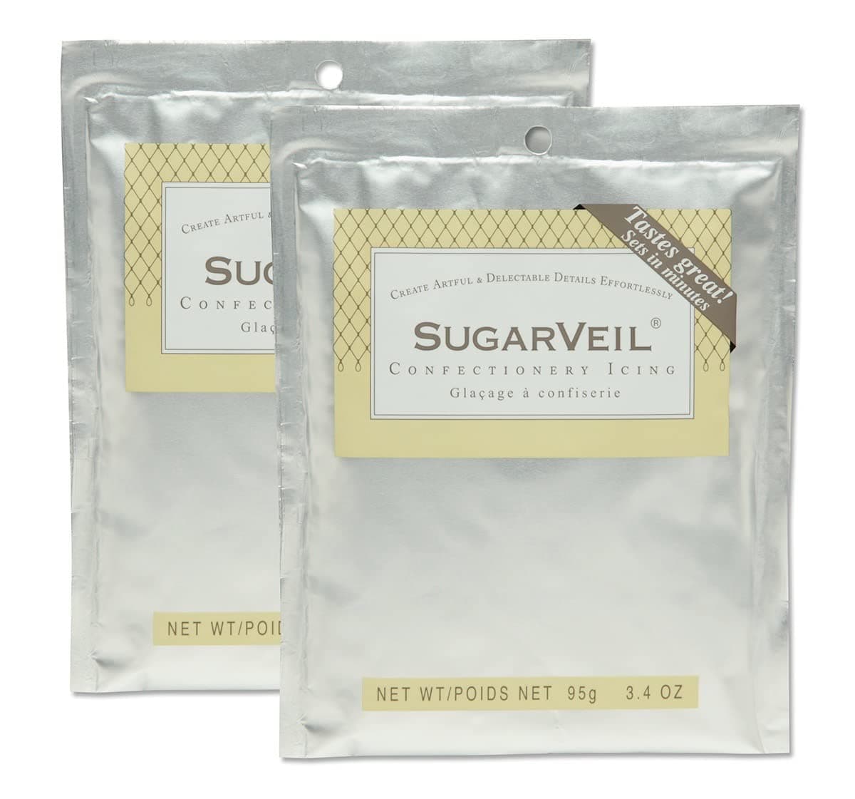 2-pack of 3.4 oz SugarVeil Confectionery Icing