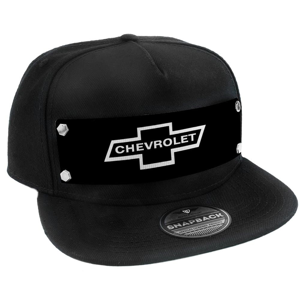 Buckle-Down Snapback Hat-1965 Chevrolet Bowtie Black/White