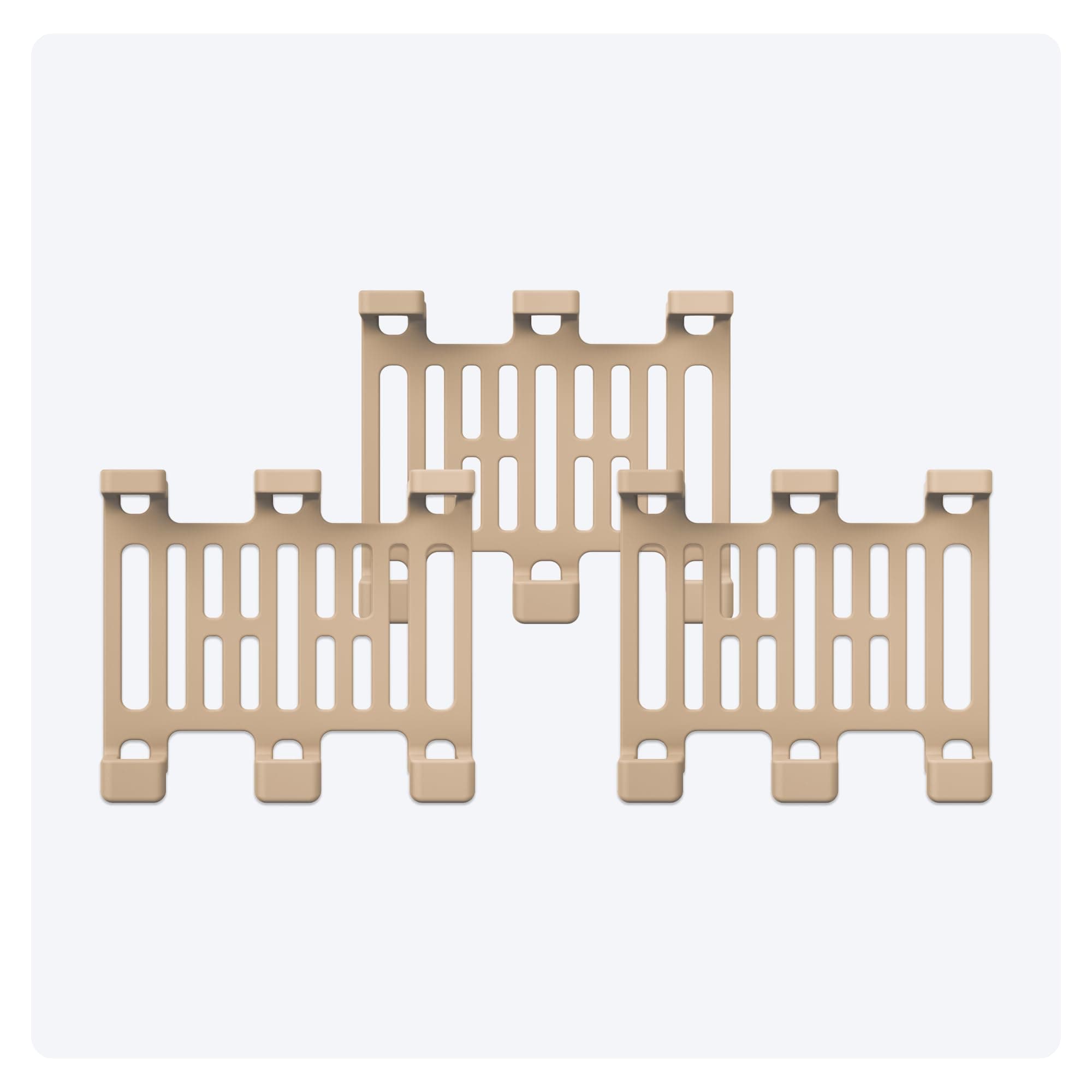 GPS DOG XL Rubber Clips x3 (Brown)