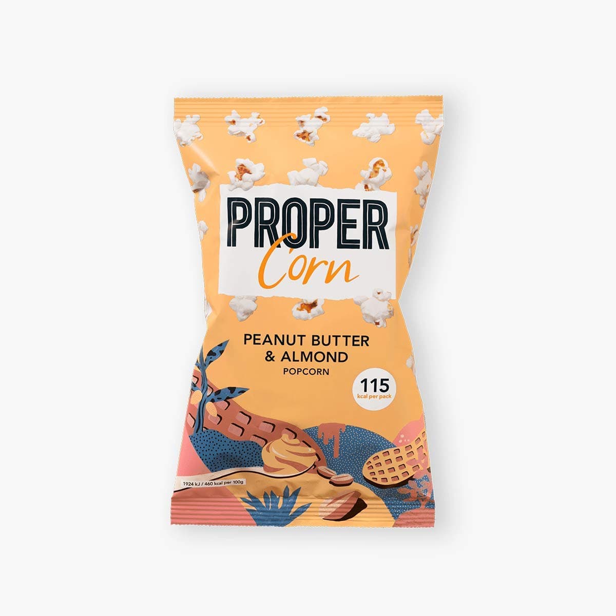 PROPERCORN Peanut Butter & Almond Popcorn, 25g