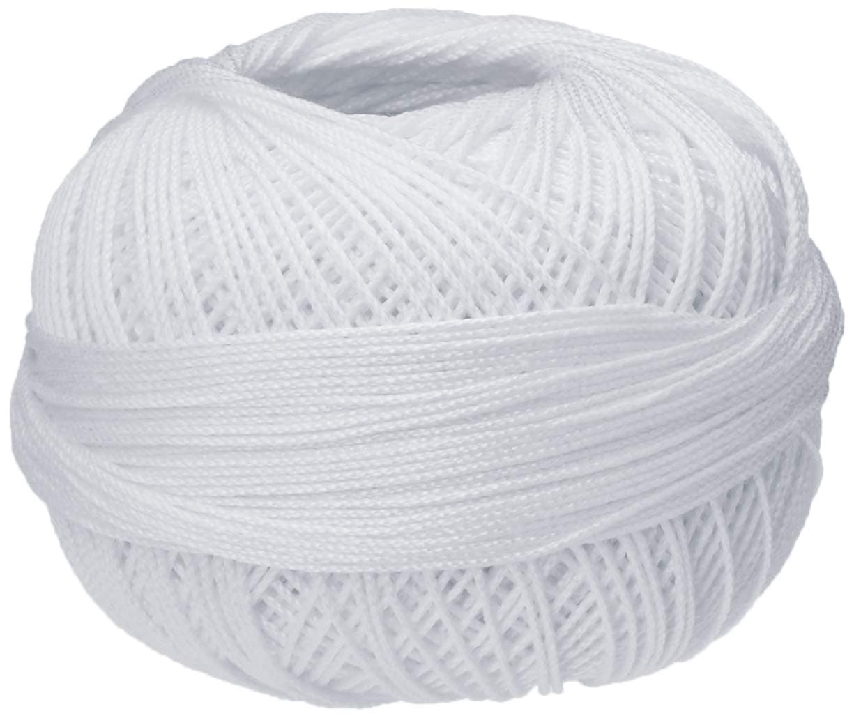 Lizbeth Handy Hands Egyptian Cotton Crochet Thread, Tatting Thread, and Knitting Thread Lace Size 10 (25 Grams 122 Yards) – HH10601, Snow White