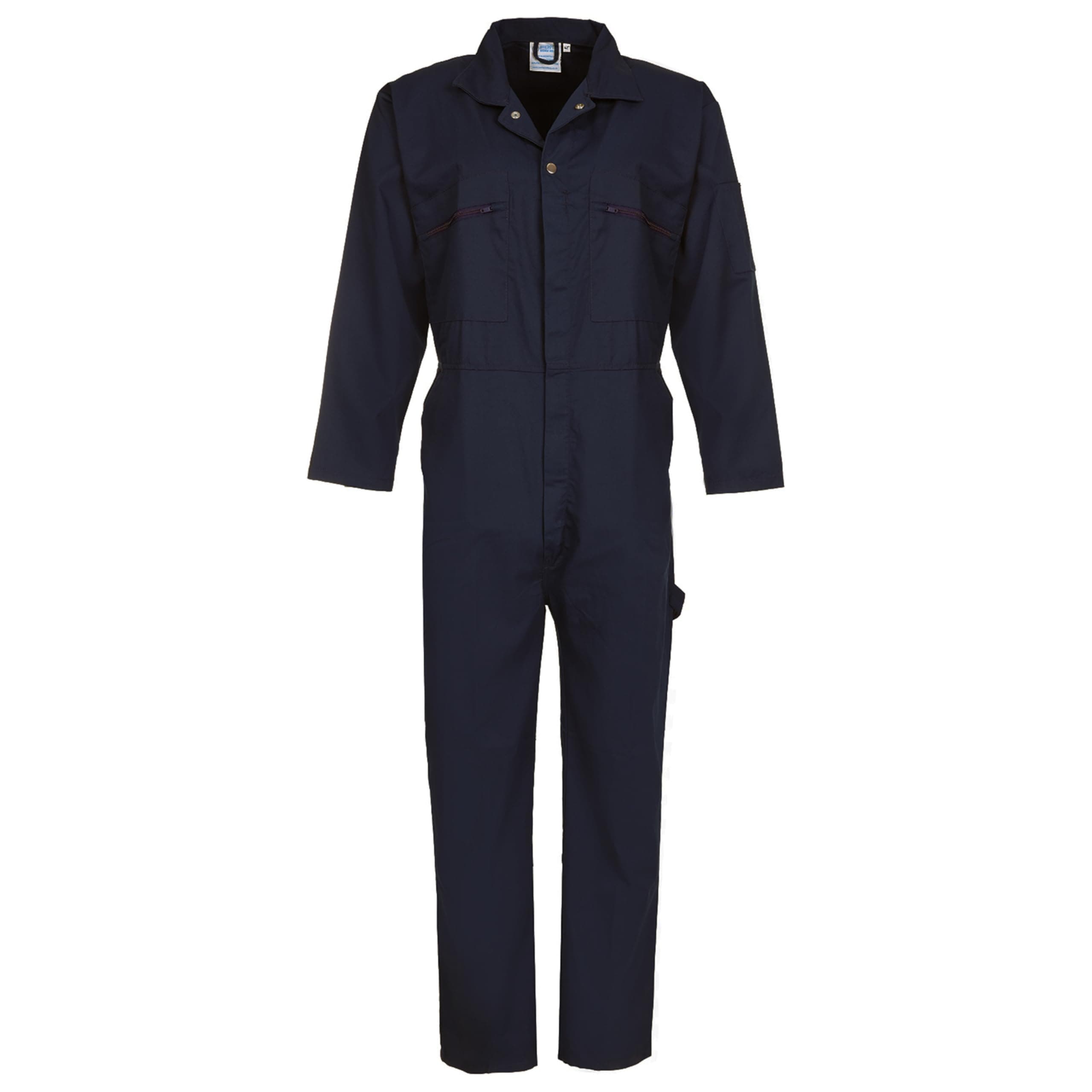 Fort - Zip Front Coverall - Navy - 46" - Handy Pockets - Work Overalls for Men
