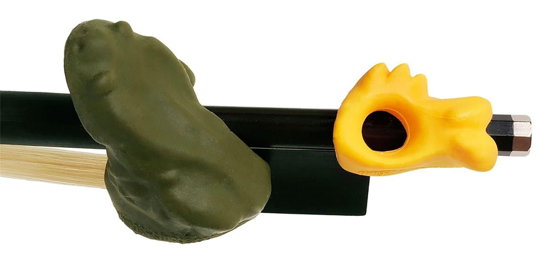 Bow Hold Buddies Bow Set For Violin or Viola Green Gold BHBGG