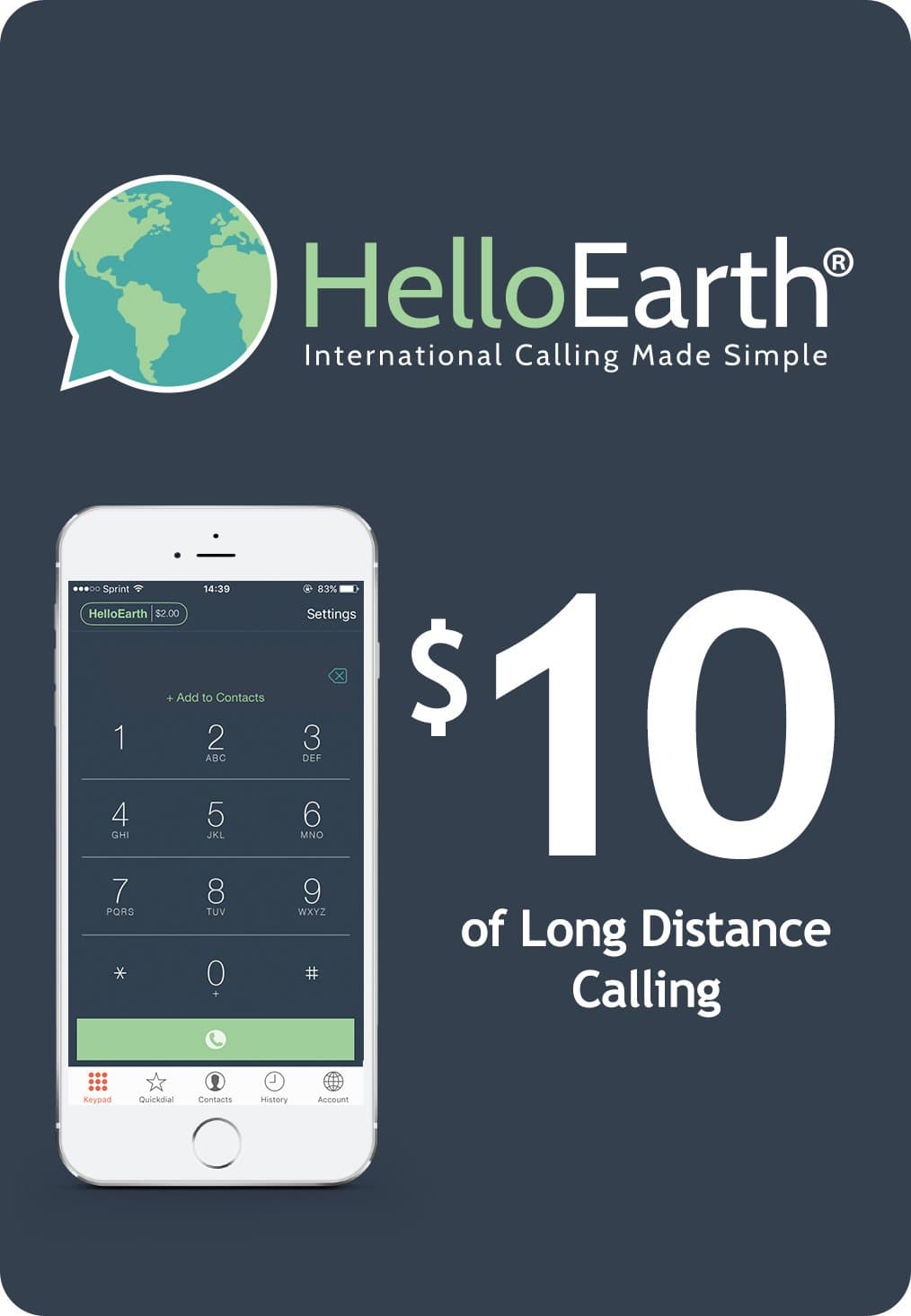 Prepaid Calling. International Calling. Great Long Distance Calling Rates. Best Call Quality PINless NO Phone Card to carry