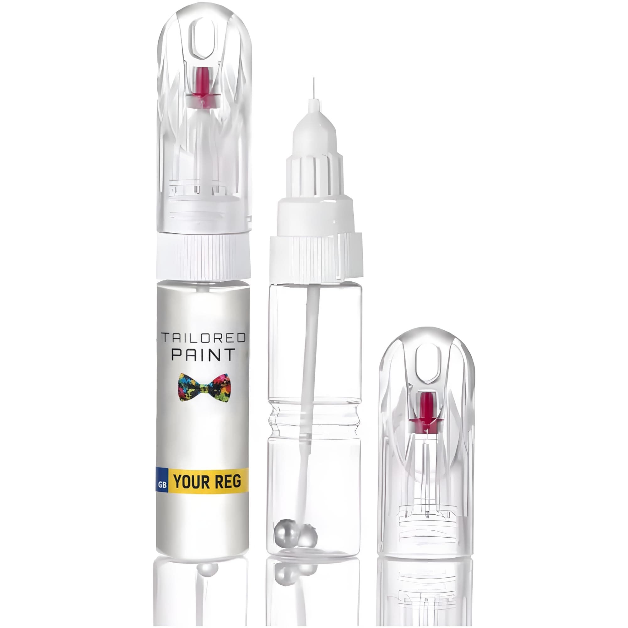 Mixed by Reg Registration Plate Car Touch Up Paint All In 1 Formula Perfect Colour Match Car Paint Check (TOUCH UP PEN)