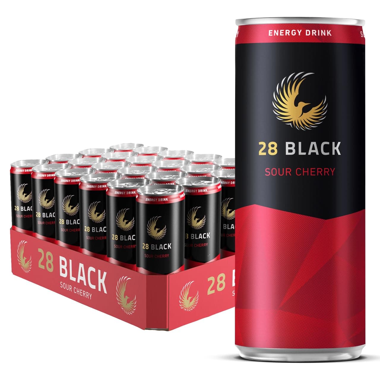 28 BLACK Sour Cherry, 8.45 Fl Oz, 24 Cans