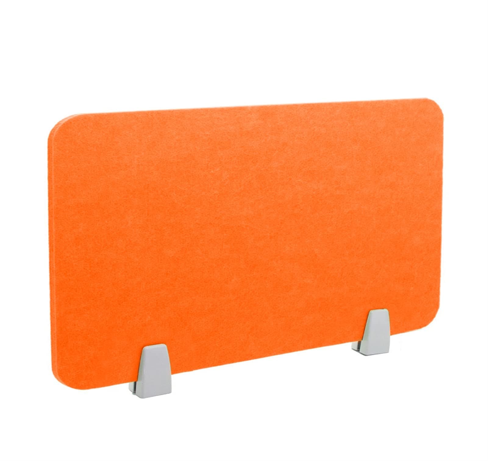 Icegrey Acoustic Desk Divider Privacy Panel Removable Sound Absorbing Desk Partition Board with 2 Clips for Student Call Centers Offices Braries Classrooms Library, Orange, 31.2x11.7