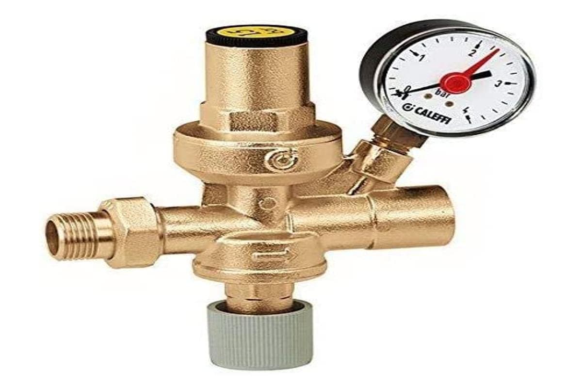 553140 Automatic Filling Fitting 1/2 Inch Calcification Insensitive Internal Preset with Pressure Gauge