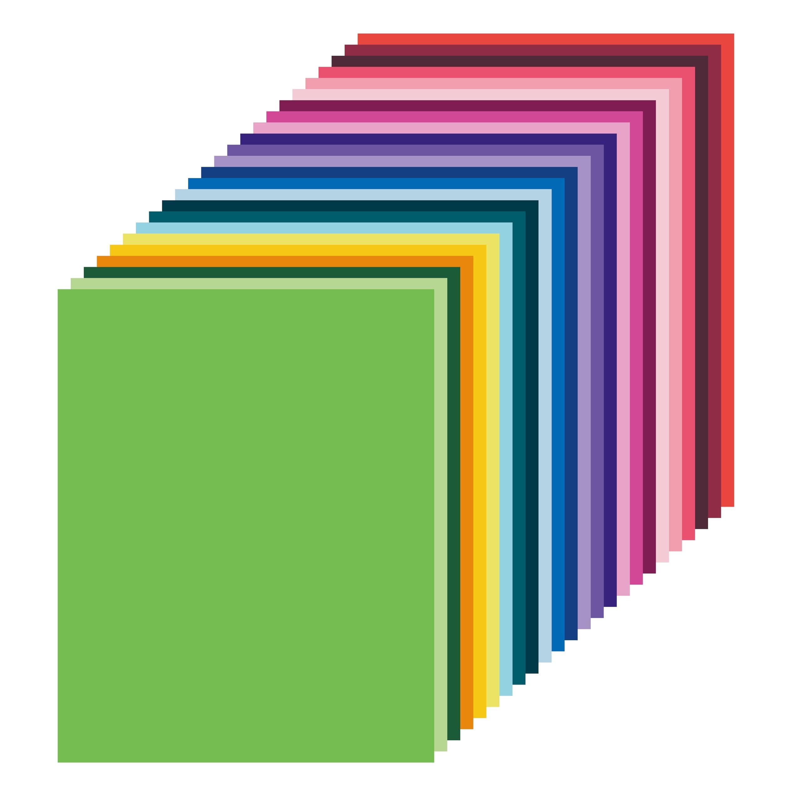 Livholic 120 Sheets Colored Card Stock Printer Paper, 120 GSM 32 lb 24 Colors Pastel Construction Paper for Scrapbook Office Printing DIY Craft 8.3x11.6 Inch (120GSM)