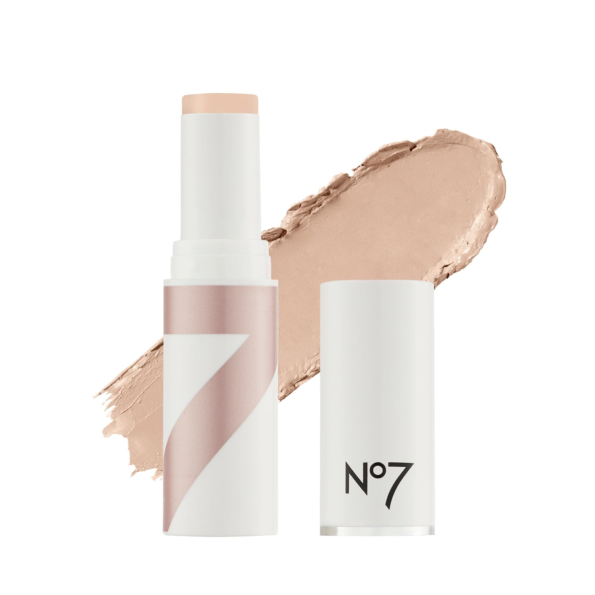 No7 Stay Perfect Stick Foundation - Medium Coverage Long Wear Cream Foundation for All Skin Types - Contains Squalene for Hydrating Foundation Makeup - Creme, (10g)