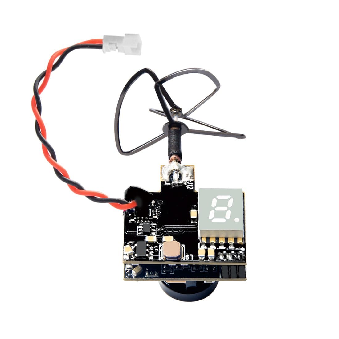 WT03 Micro FPV AIO 600TVL Camera 5.8G 25/50/200mW Adjustable Transmitter with Cloverleaf Antenna for Mini Aircraft