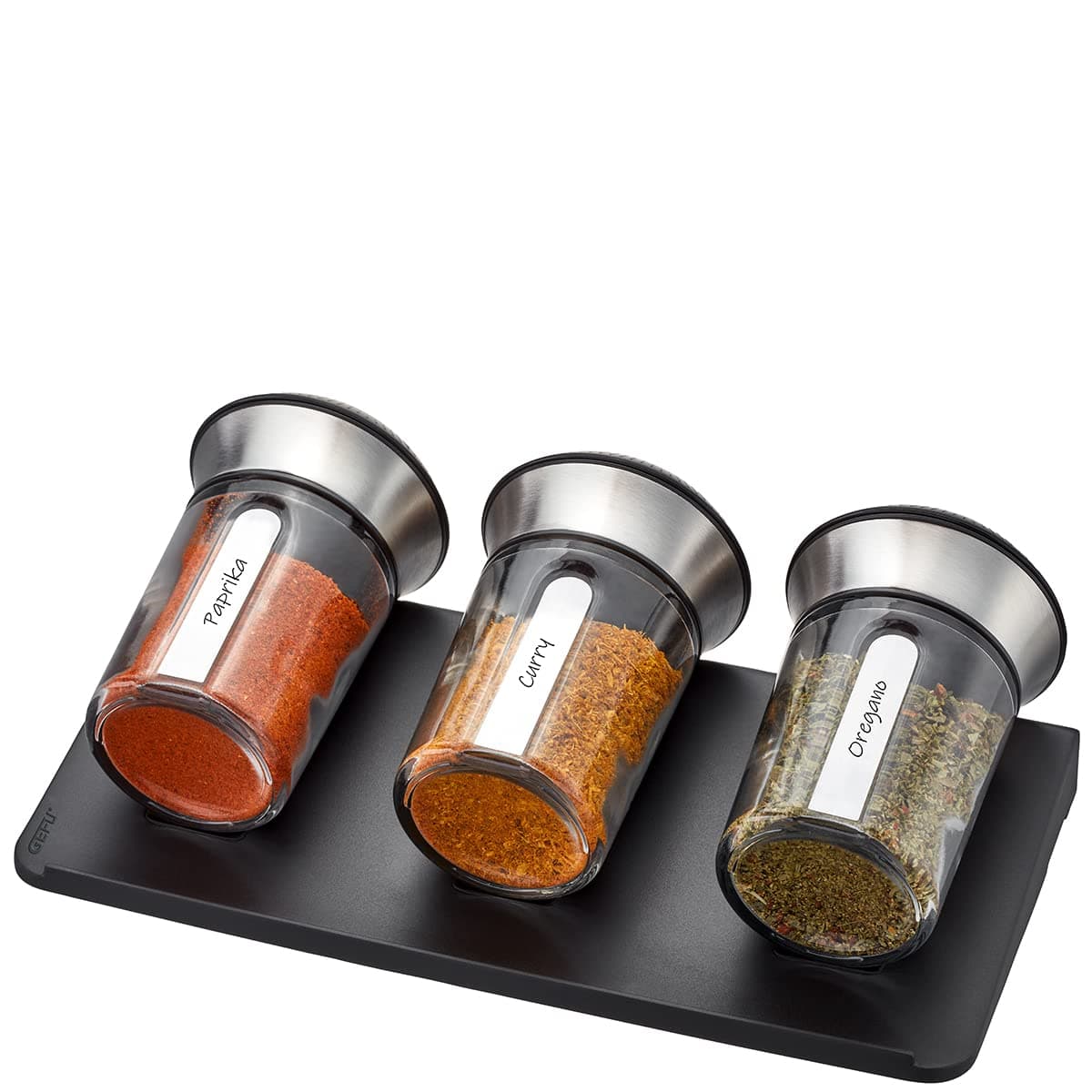 Gefu Spice and Herb Shaker Organiser, Black, One Size