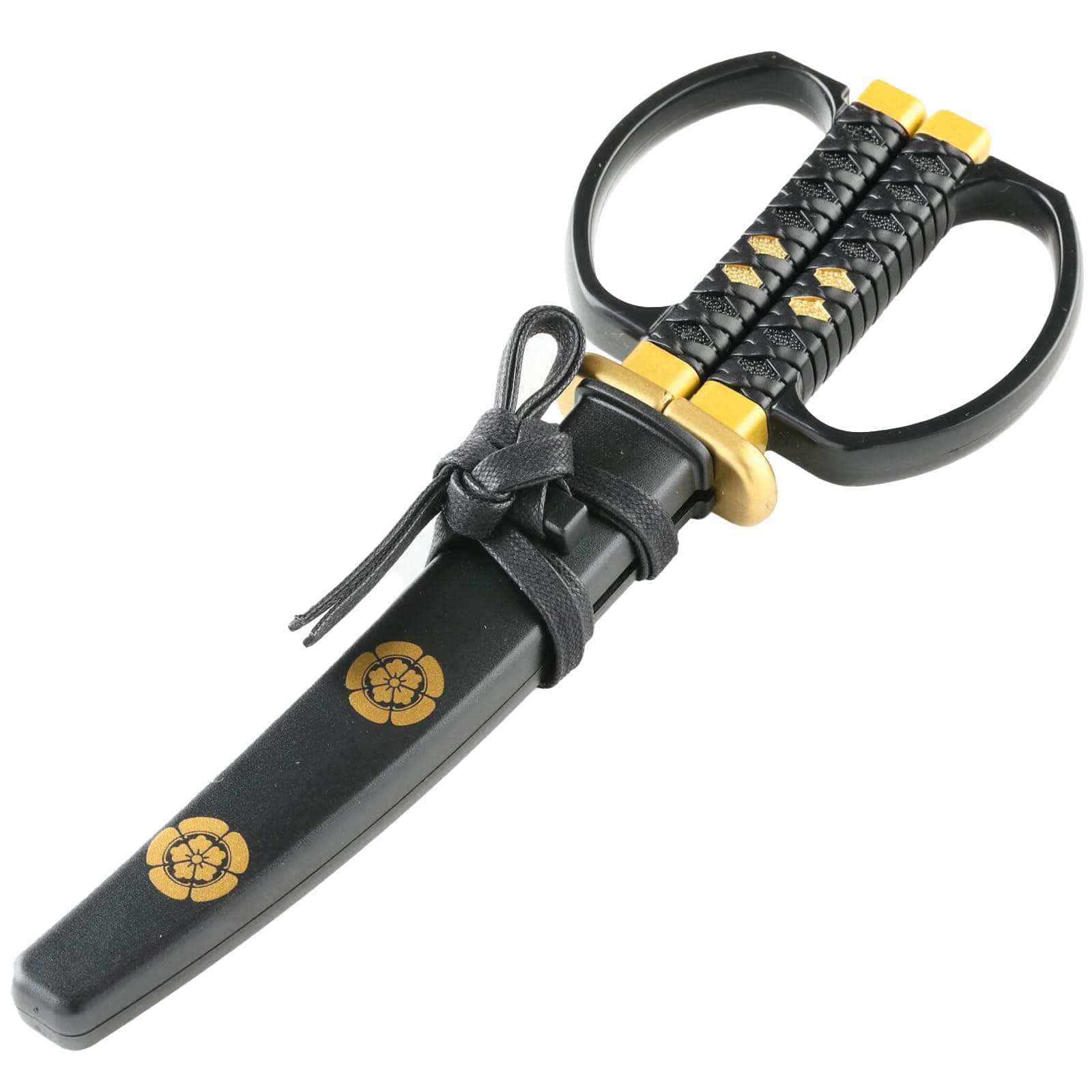 Japanese Katana Desk Scissors with Stand & Sheath, Compact Samurai-Inspired Design, Precision Stainless Steel Blades for Paper, Mail & Letter Opening, Made in Seki, Japan (Oda Nobunaga)