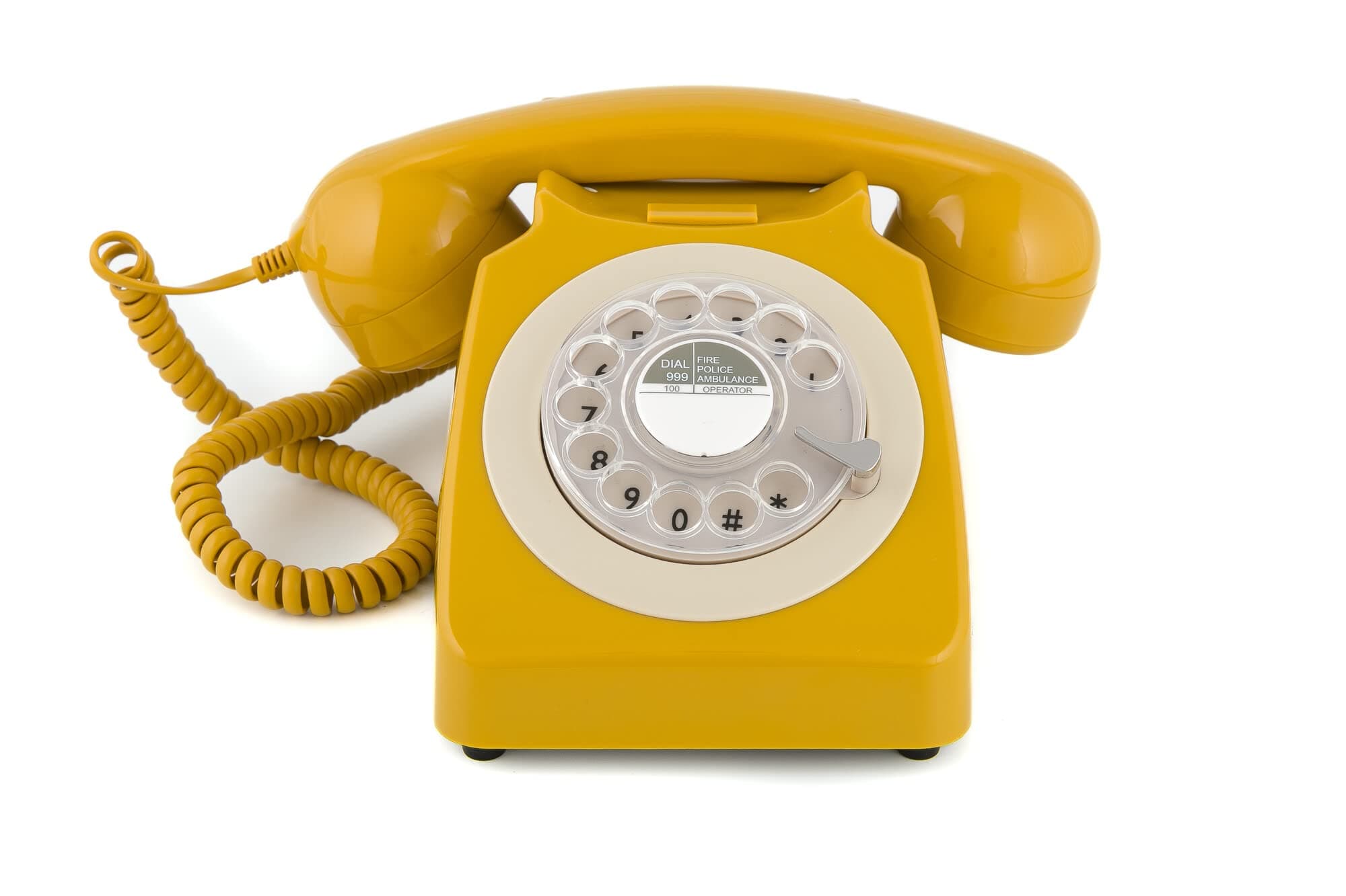 GPO 746 Rotary Phone - Mustard