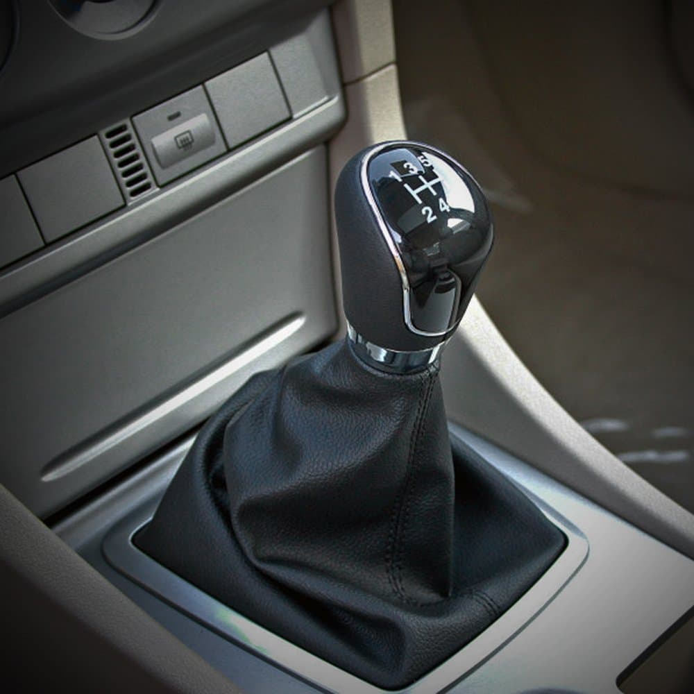 TOPDECO 5 Speed Car Gear Shift Konb Stick Gaiter Knob Black