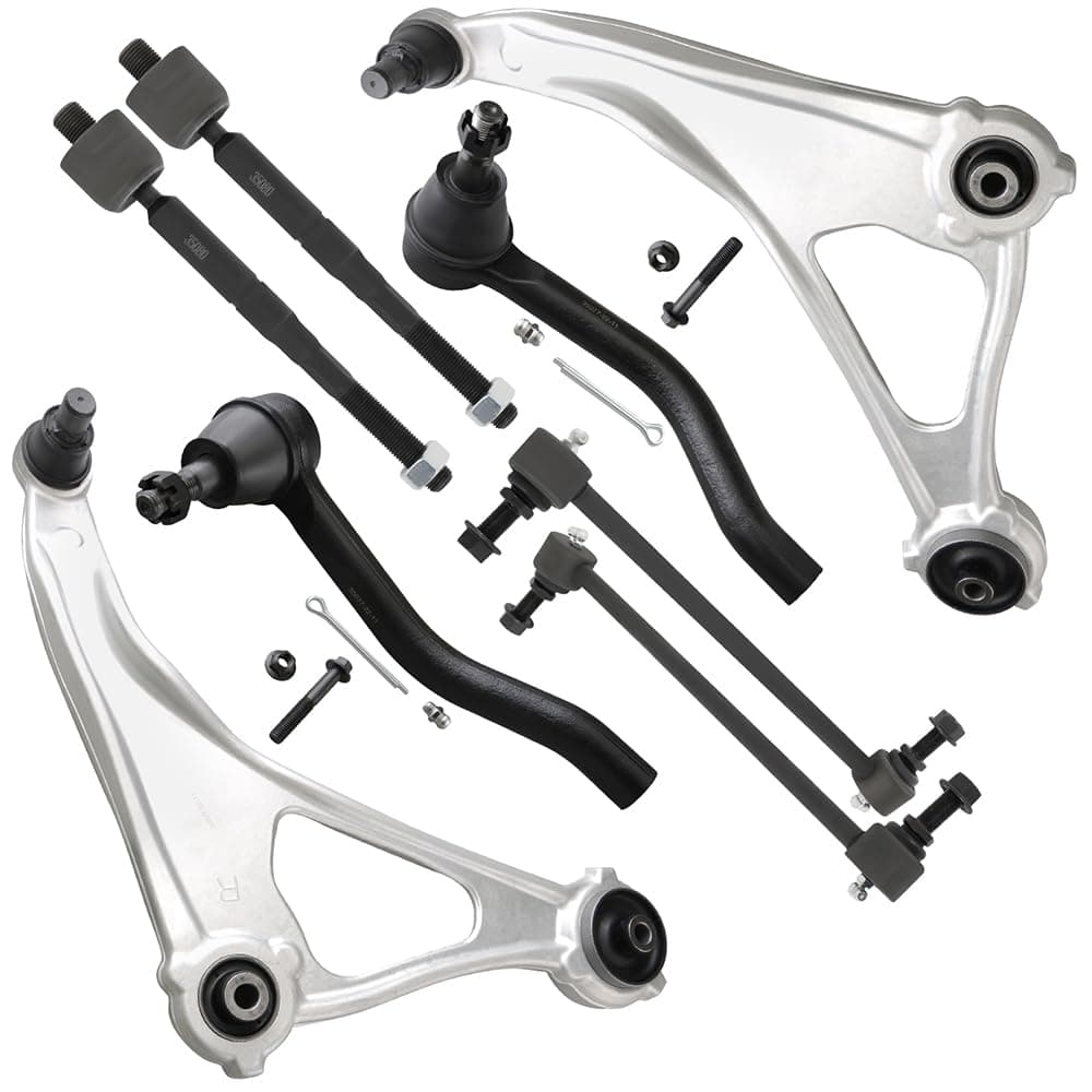 SCITOO 8pcs Front Suspension Kit Lower Control Arm And Ball Joints Outer Inner Tie Rod Ends Sway Bar Links fit for 2016-2019 for Nissan Maxima 2015-2018 for Nissan Altima